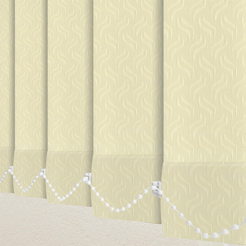 Premium 89mm Vertical Blind Slats - Dolphin Cream - Replacements 2400mm | J812918
