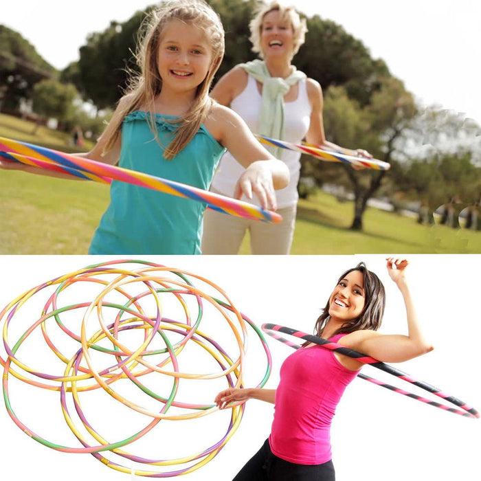 Hula Hoops PRINTED 50cm - High Quality, Versatile Circles for Balance, Coordination & Fun! All Ages, Random Colors