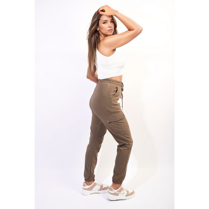 Trendy Cargo Pocket Trouser with Drawstring - High-Quality, Versatile & Fashion-Forward!