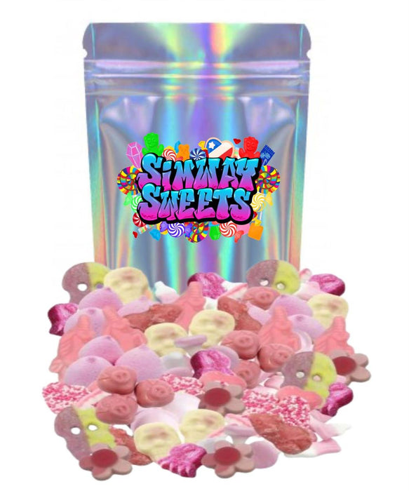 1kg Pink Pick n Mix Sweets: Baby Shower Candy for All Demographics