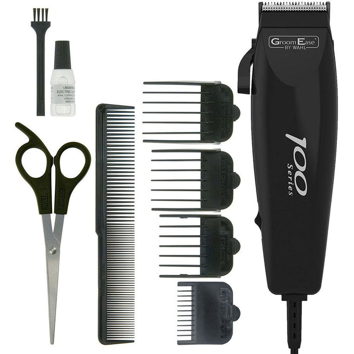 Professional Wahl Hair Clipper - Men's GroomEase Series - High-Quality, Black