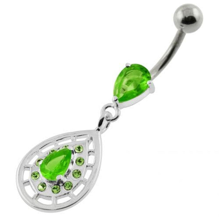 Tear Drop Patten Navel Belly piercing