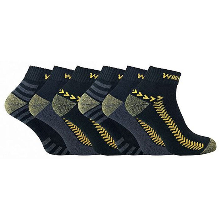 Mens Ultimate Work Trainer Socks - Reinforced, Cushioned, Super Soft