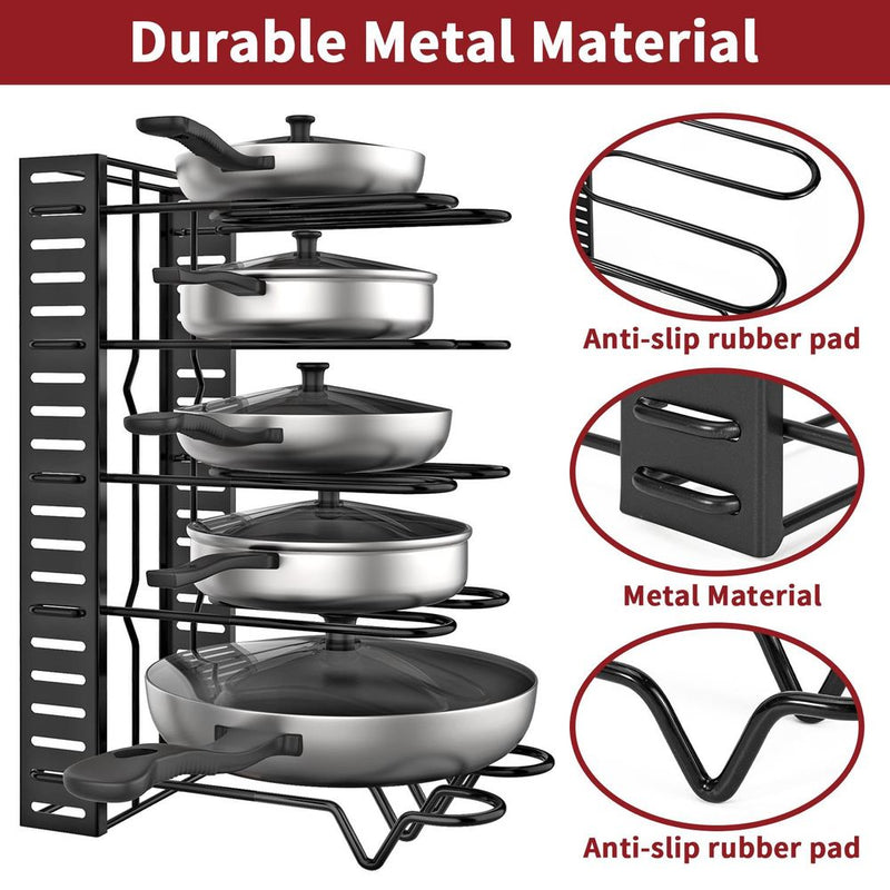 Space-Saving Pan Rack | Keep Cookware Organized