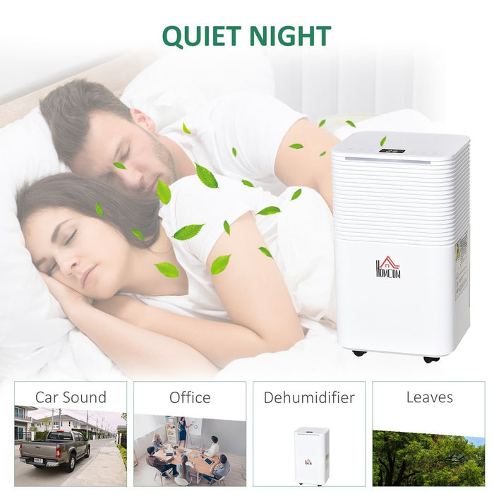 12L/Day 2000ML Portable Quiet Dehumidifier 3 Modes Home,