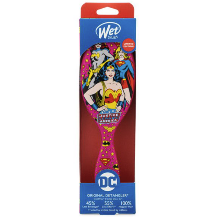 Wonderwoman, Batgirl, Supergirl Detangle Hair with WetBrush - Ultimate Quality!