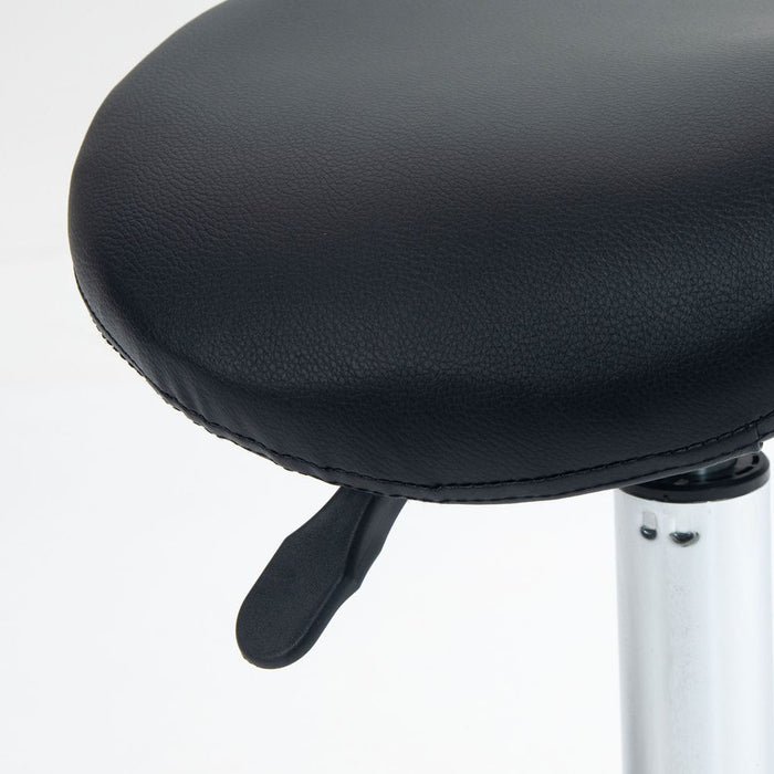 Saddle Chair - Ergonomic Design, Rolling Salon Stool for Massage Spa Clinic Beauty, Black