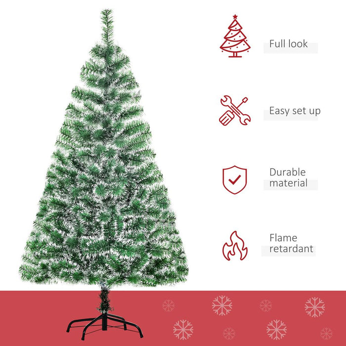 5ft Indoor Christmas Tree Artificial Deco Xmas Gift Metal Stand 416 Tips