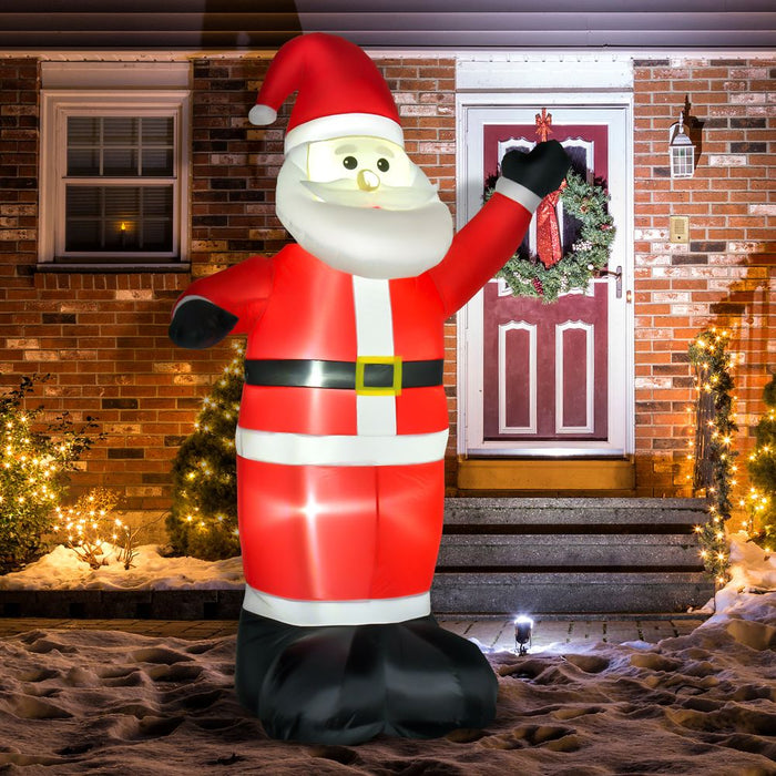 8ft Inflatable Christmas Santa Claus Xmas Deco with LED Air Blown Yard Outdoor