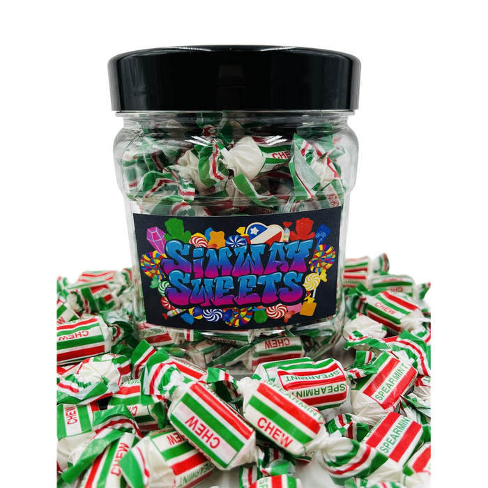 Premium Spearmint Chews x 80 - Fresh and Individually Wrapped - Perfect for Gifting or Personal Enjoyment - Fast & Reliable Delivery