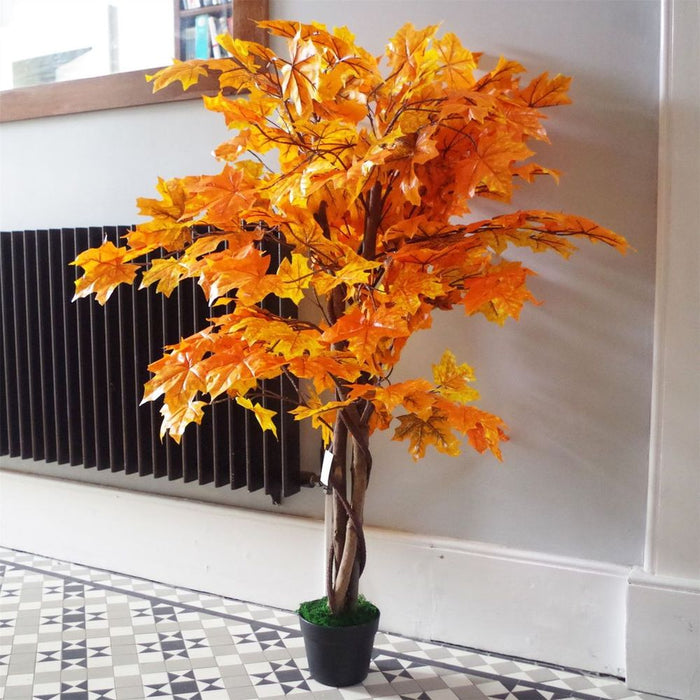 125cm Orange Maple Acer Extra Large Artificial Tree