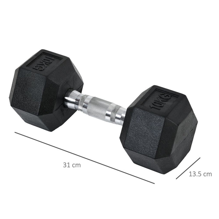 Durable 20kg Hex Dumbbell Set - Perfect for Home Fitness - HOMCOM