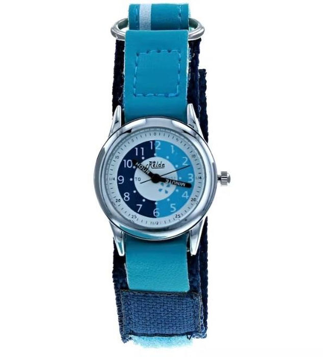 Relda Children's Time Teacher Blue Strap Boy's Watch - High Quality and Easy to Use - Perfect Gift