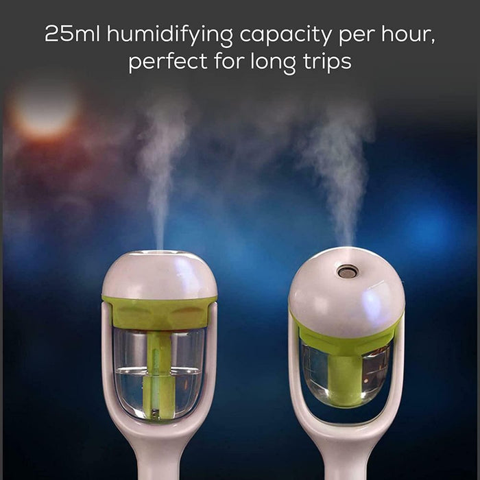 Aquarius Portable Car Humidifier & Aroma Diffuser - 25ml per Hour (Green)