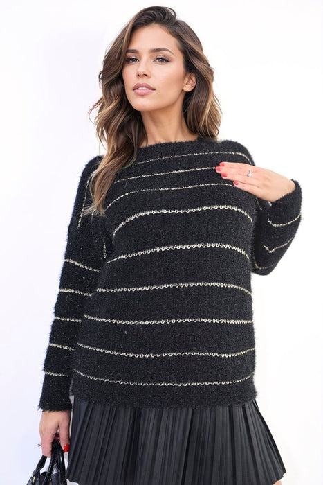 Timeless Striped Knitted Jumper - Cozy, Chic & Versatile! 🧶🌟