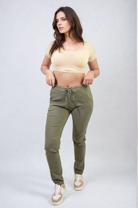 Delilah Casual Drawstring Trousers - Stylish Comfort!