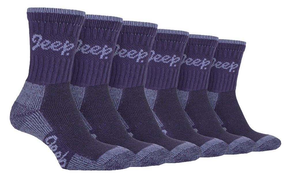 Jeep - 6 Pairs Ladies Terrain Socks