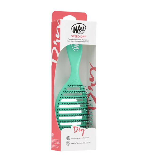 Premium WetBrush Speed Dry Aqua - Fast Drying Vented Brush for Strong & Healthy Hair