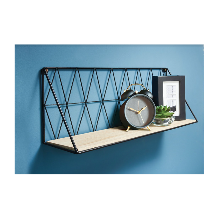 Rustic Zig Zag Wooden Wall Shelf - Premium Quality, Durable & Stylish Home Decor