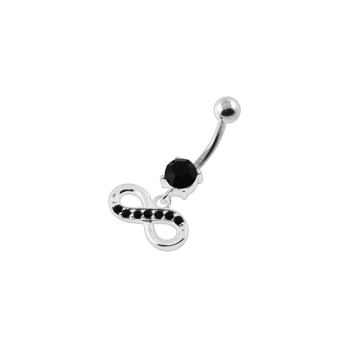 Jeweled Infinity Navel Belly Button Piercing