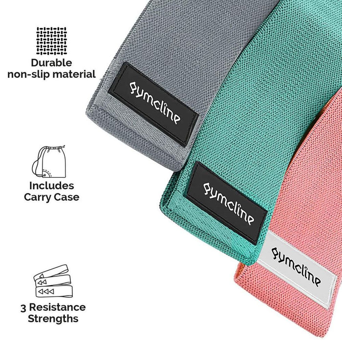 Gymcline Resistance Bands Set: 3 Levels & Storage Bag - Perfect for Beginners to Experts - High-Quality & Convenient