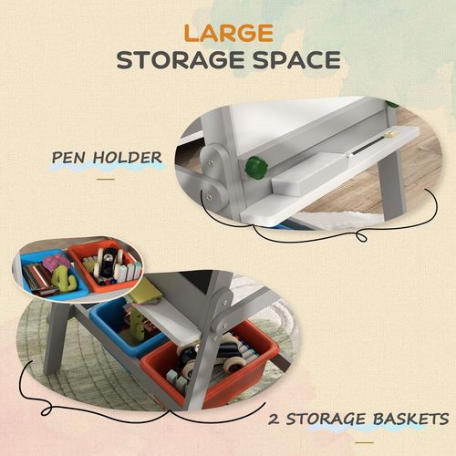 AIYAPLAY Double Sided Art Easel for Kids with Paper Roll