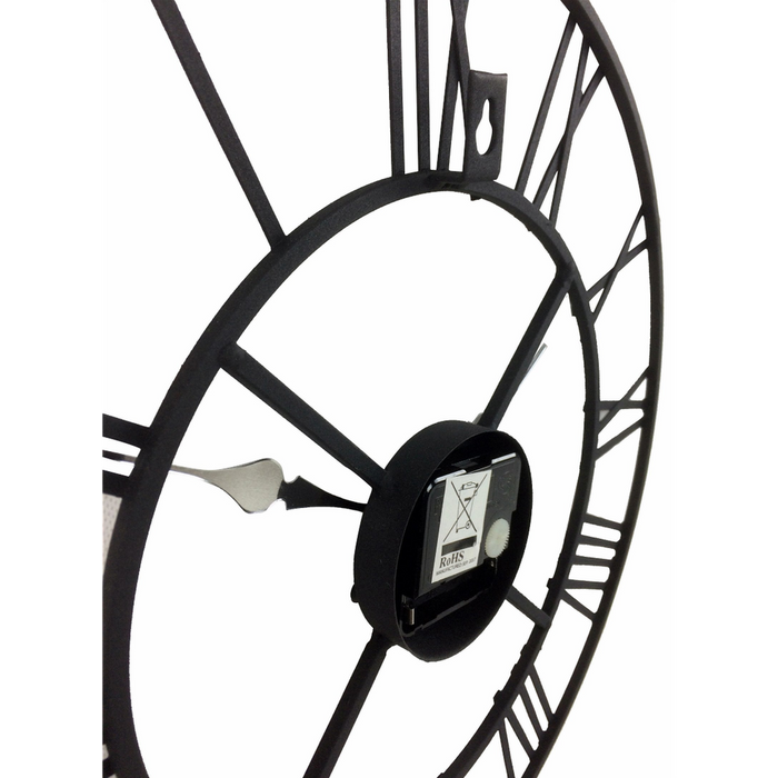 Stylish 40cm Metal Clock - Roman Numeral Design - High Quality