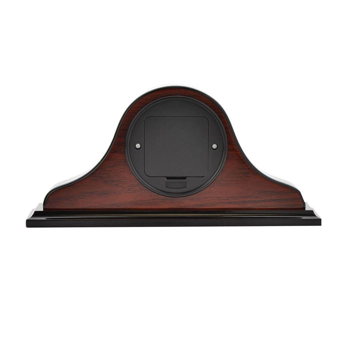 Widdop Napoleon Wooden Mantel Clock: Classic Mahogany Design, Roman Numerals - Best Quality