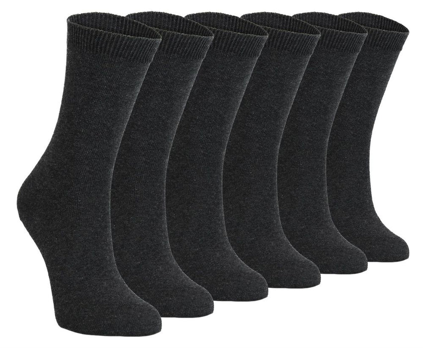 Premium Cotton School Socks - 6 Pairs