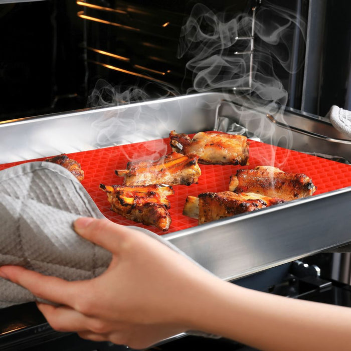 Pyramid Pan Silicone Baking Mat | Non-Stick, Dishwasher Safe, Oven-Ready | AS-06592 Pyra-48 5060138816572