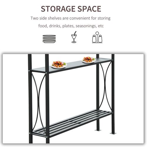 2.5x1.5m BBQ Tent Canopy Patio Outdoor Awning Gazebo Party Sun Shelter