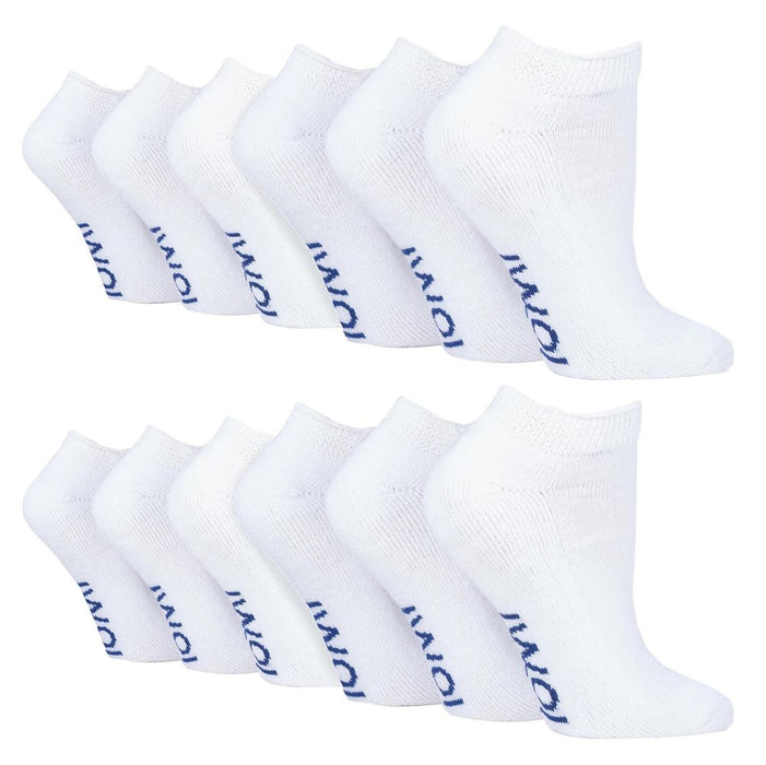 IOMI - 12 Pairs Diabetic Trainer Socks