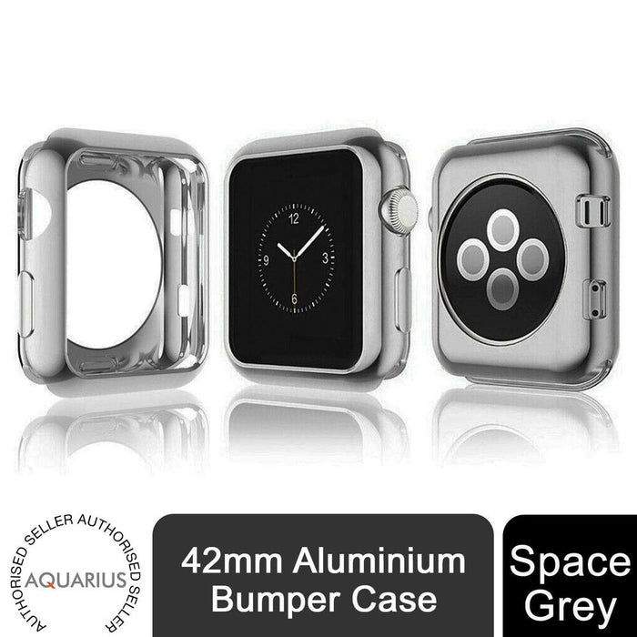 Premium 42mm Aluminium Bumper Case - Space Grey