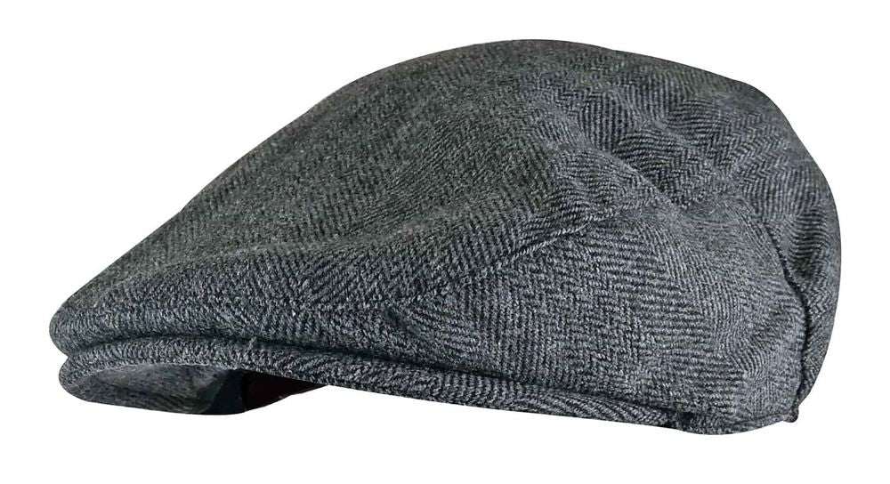 Mens Traditional Flat Cap: Stylish Quilted Lining, Folds for Easy Storage, Available in 58cm and 60cm