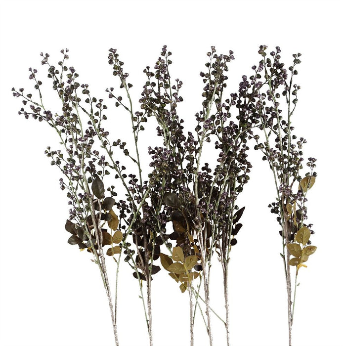 Pack of 6 x 85cm Artificial Dark Berry Stem