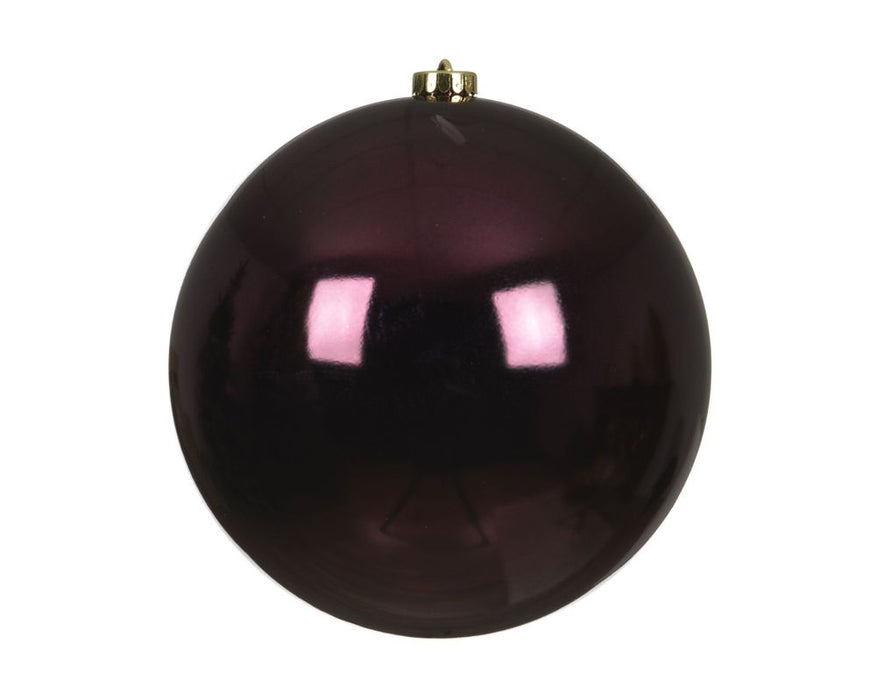 Shatterproof Dark Mauve Bauble 14cm - Christmas