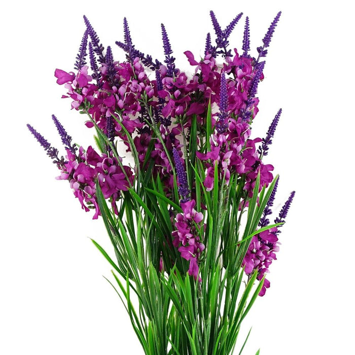 Pack of 6 x 80cm Dark Pink Larkspur Artifical Stem