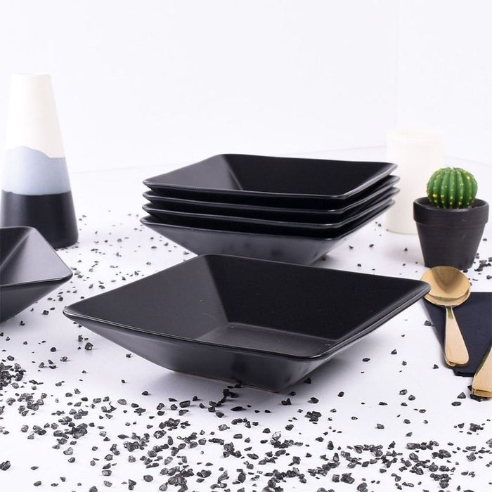 Ceramic Snack&Dip Bowl Black Pearl Black 19cm