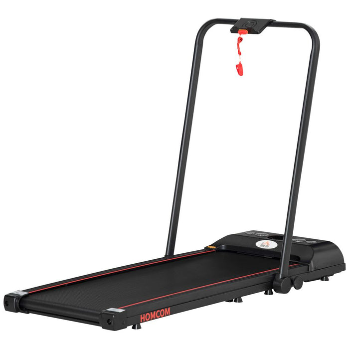 HOMCOM Foldable Walking Treadmill Aerobic Exercise Machine w/LED Display, for Home, Office, Fitness Studio, Training Room