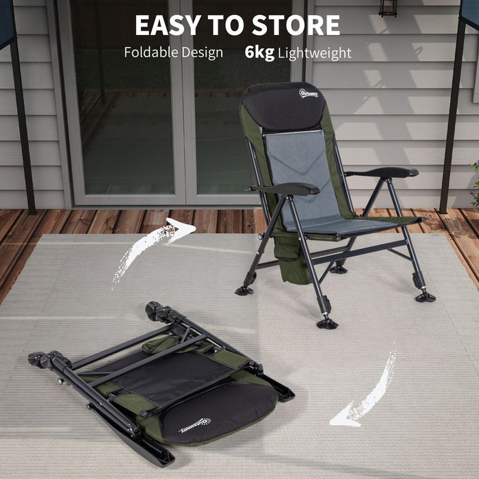 Ultimate Foldable Fishing Chair - 7-Level Backrest - Portable & Comfortable - High Quality