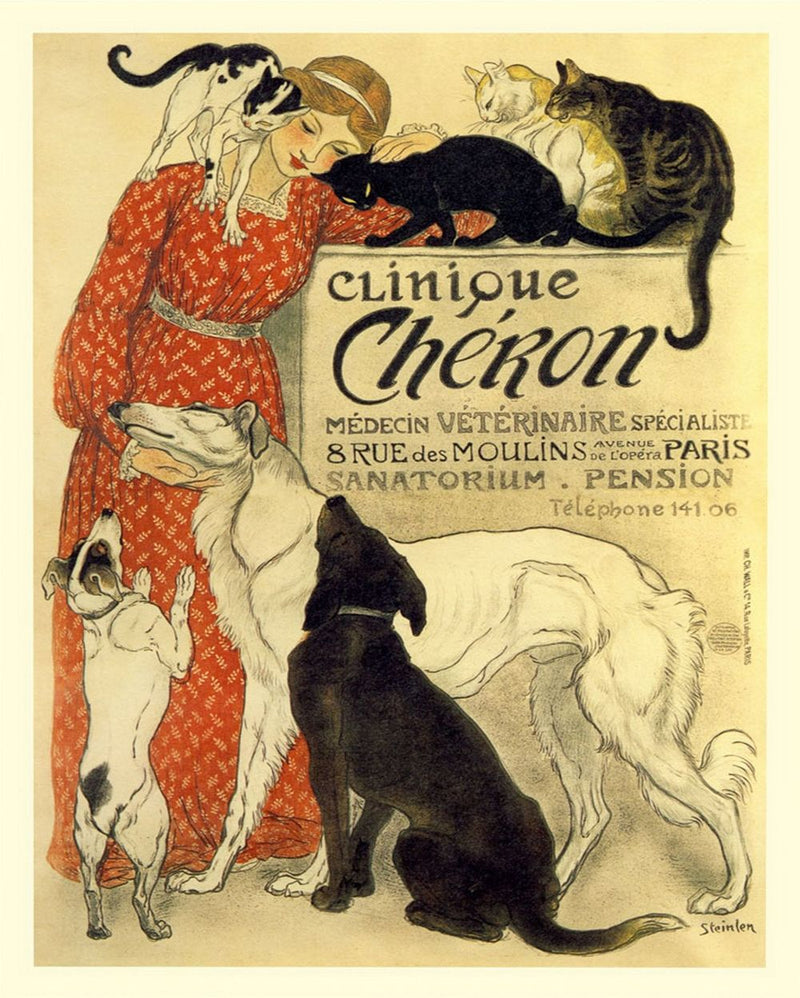 Vintage Metal Sign | Retro Advertising | Clinique Cheron