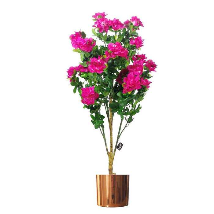 Metal Planter Plant Pot with Polished Copper Finish 20 x 18cm