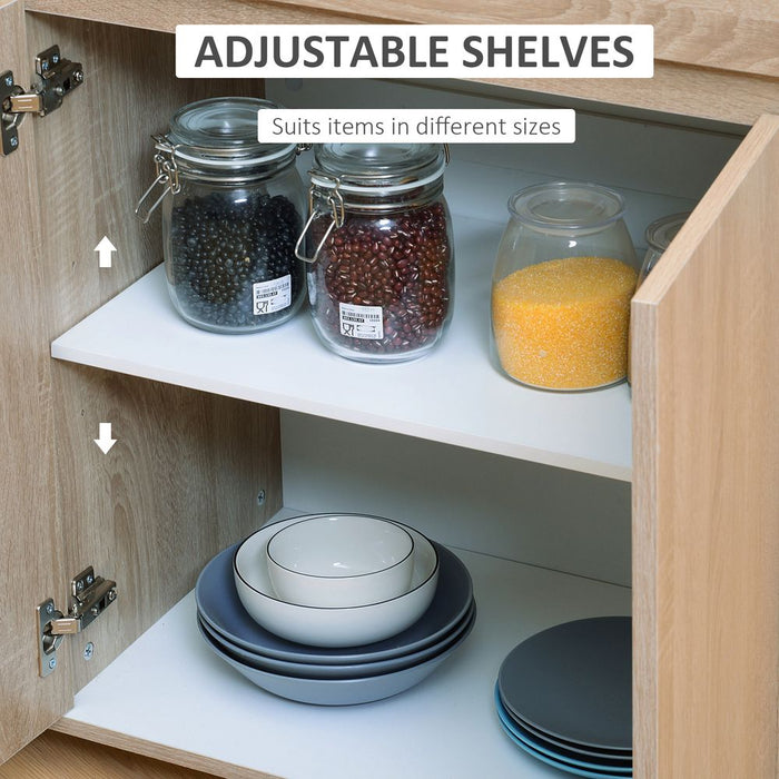 Kitchen Storage Trolley Cart Cupboard Rolling Island Shelves Cabinet Wheels