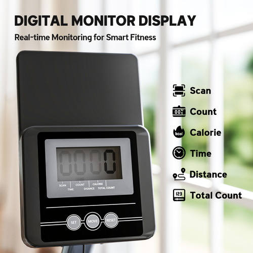 SPORTNOW Water Rowing Machine with Adjustable Resistance, Vertical Storage