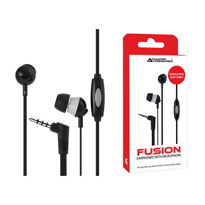 Advanced Accessories Fusion Earphones with Microphone