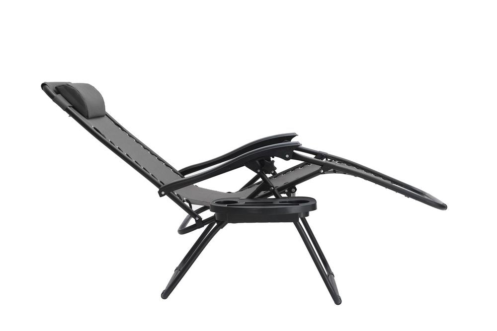 ComfortMaxx Zero Gravity Chair - Ultimate Stress Relief and Relaxation - Pack of 2 - Grey