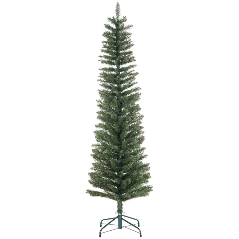 6 Ft Christmas Tree Artificial Green Pencil Shaped