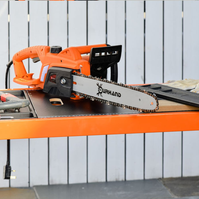 DURHAND Electric Chainsaw, 2000W, 40cm Blade - Orange