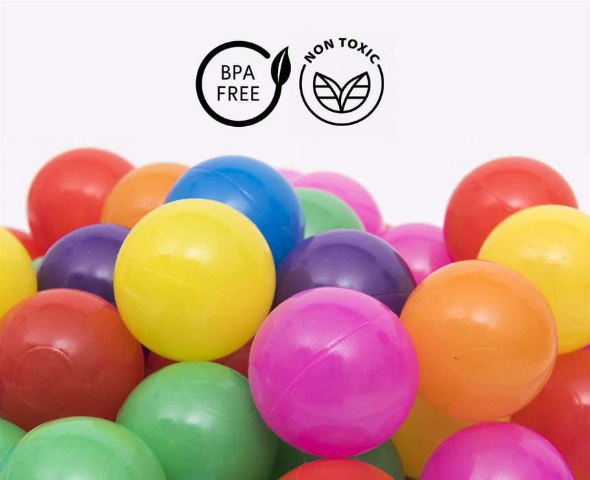 Pit Balls Multicolour 500 pcs: High-Quality, Fun & Safe Balls for Ball Pits, Playpens, and More!