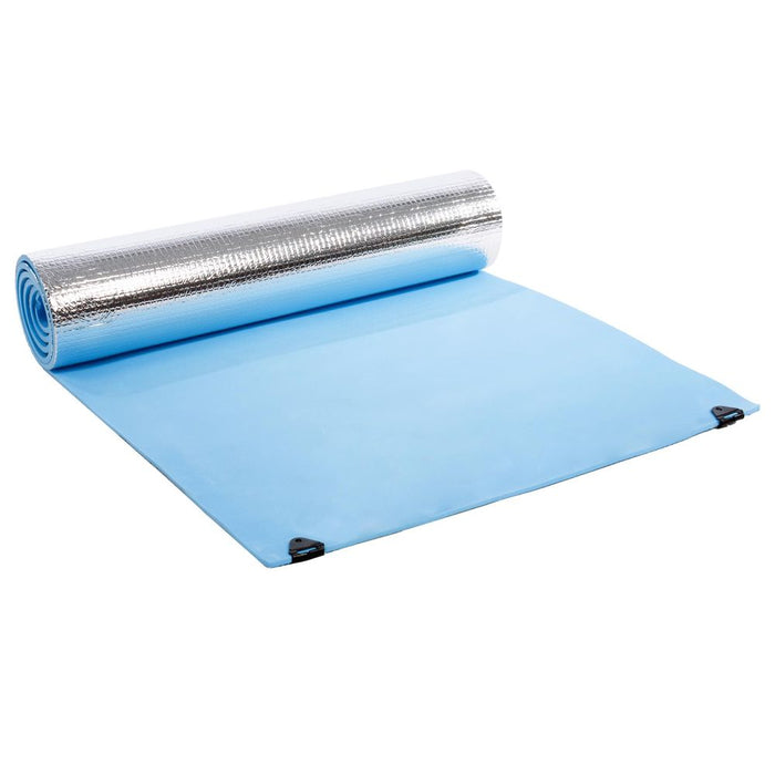 Premium Lightweight Camping Mat | Blue | Insulated with Aluminium Foil | 180cm x 50cm x 0.6cm | AS-61242